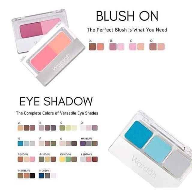 Wardah eyeshadow perona mata Wardah Blush on pemulas pipi blusher