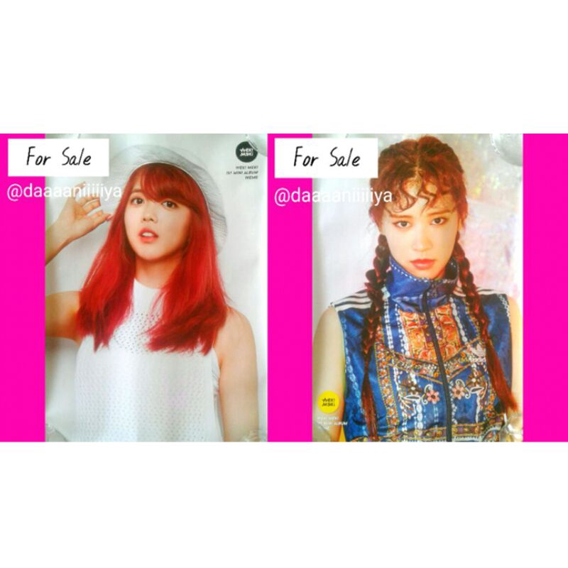 [GET 2] WEKI MEKI SUYEON & ELLY OFFICIAL POSTER FROM WEME 1ST MINI ALBUM