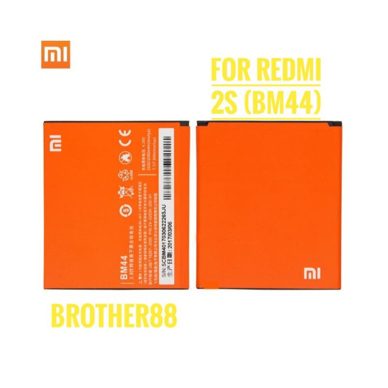 BATTERY BATERAI BATRE XIAOMI REDMI 2S (BM44) ORIGINAL