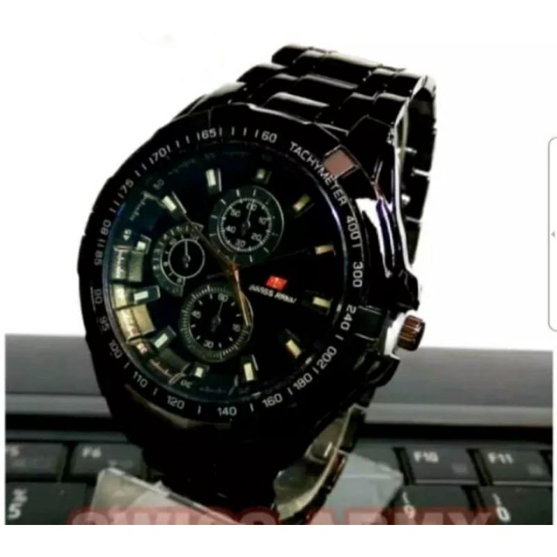 JAM Tangan Pria SWS Stainlees Steel Free Batrai Cadangan CRONO Of_Jam Tangan Cowok Rantai Cod