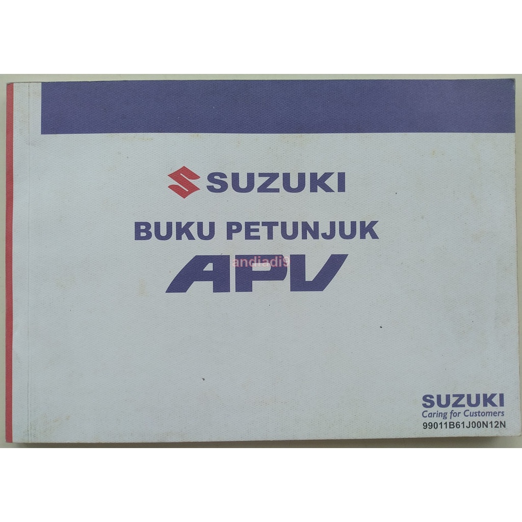 BUKU PETUNJUK MOBIL SUZUKI APV 2005