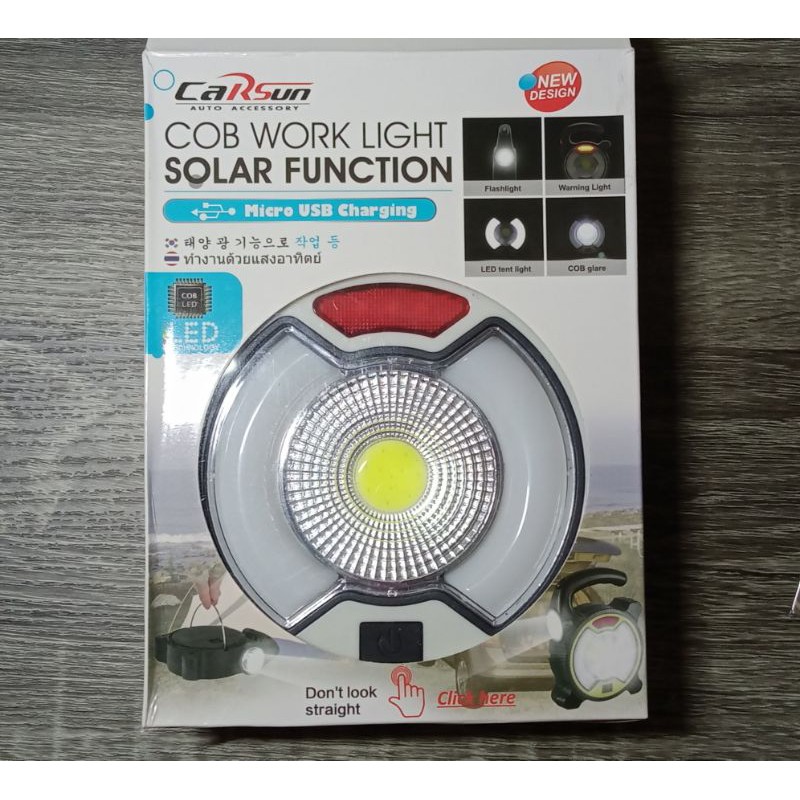 Lampu Led Kerja/Lampu Led Gantung/Lampu Tenda USB charge dan solar cell