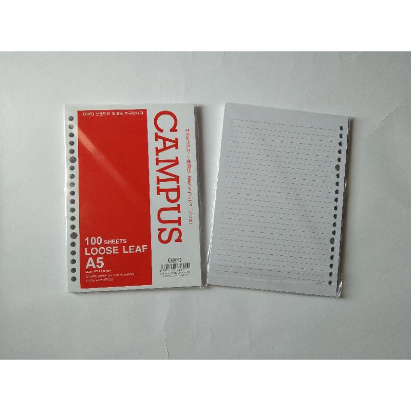 

Kiky Loose Leaf A5 (Garis) isi 100 lbr