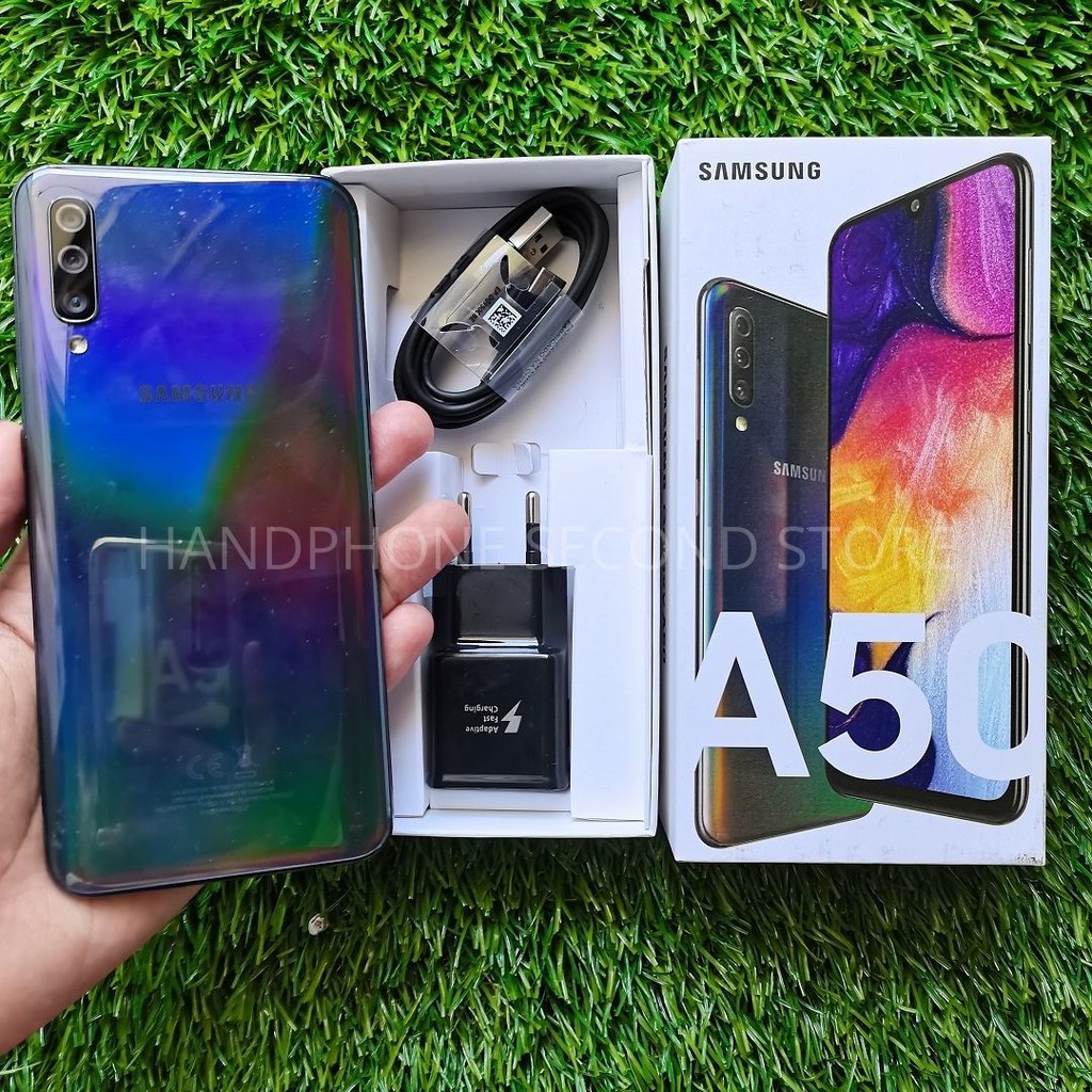 HANDPHONE HP SAMSUNG A50 6/128GB FULLSET NO HEADSET SECOND SEKEN BEKAS MURAH-5