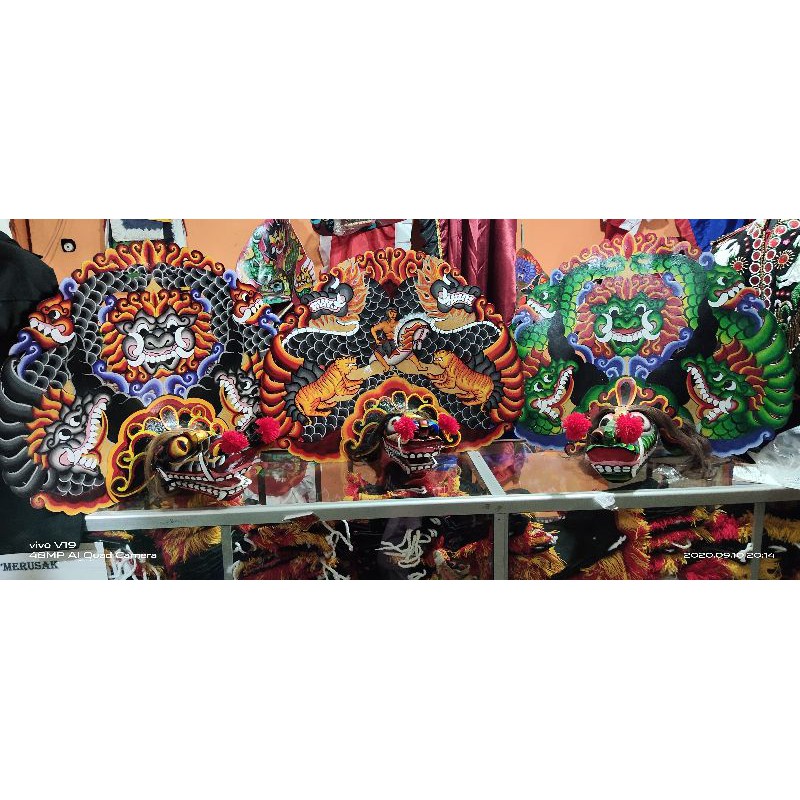 barongan cat brush murah sd smp  produk baru barongan anak barongan asli ganongan devil reog