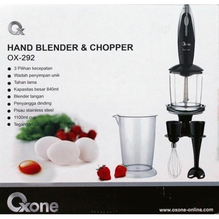 Oxone Hand Blender &amp; Chopper OX-292