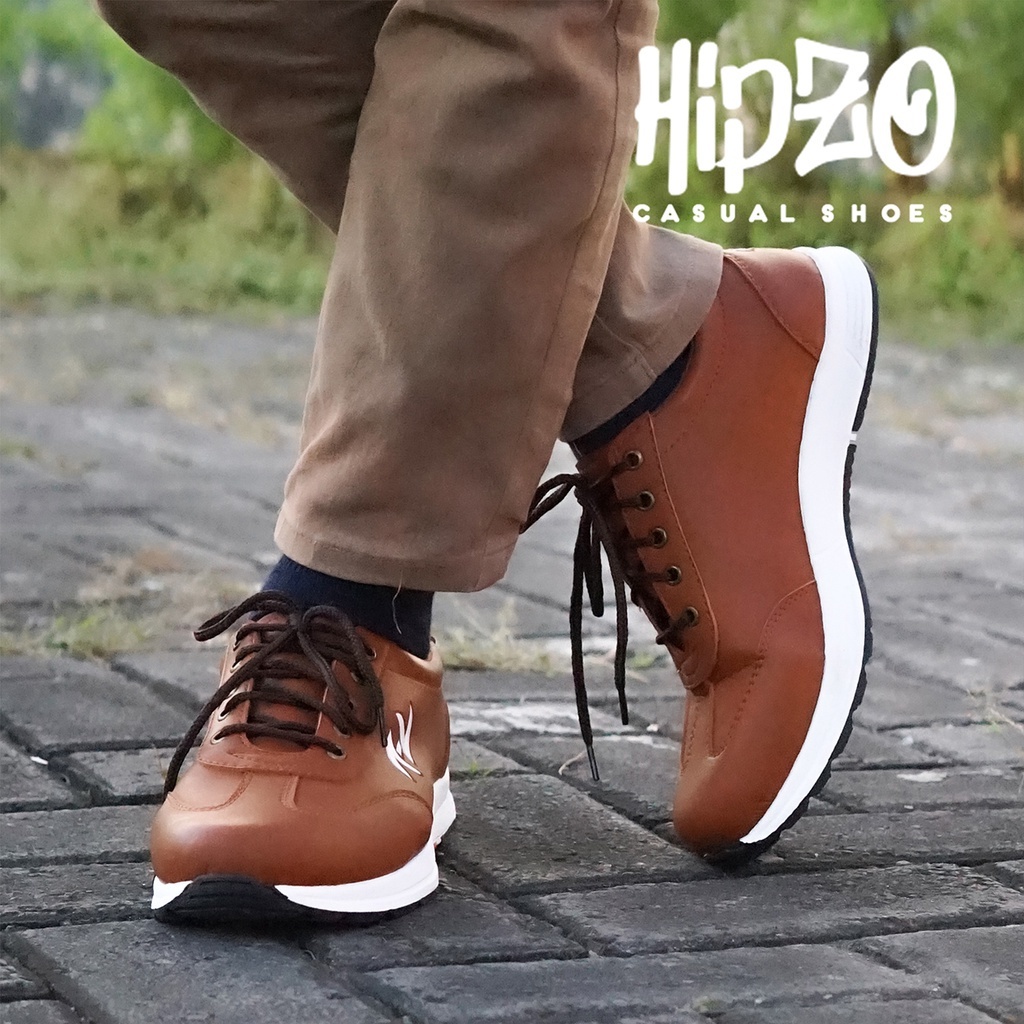 SEPATU PRIA CASUAL PRIA KERJA SEKOLAH KANTOR ORIGINAL 100% HIPZO M-037