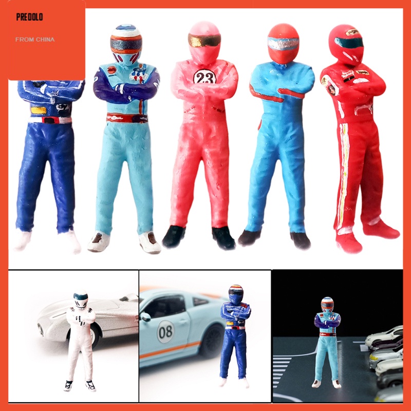 [In Stock] Diorama 1:64 Resin Figures Personality Racer Scene Railway Decor Photo Prop