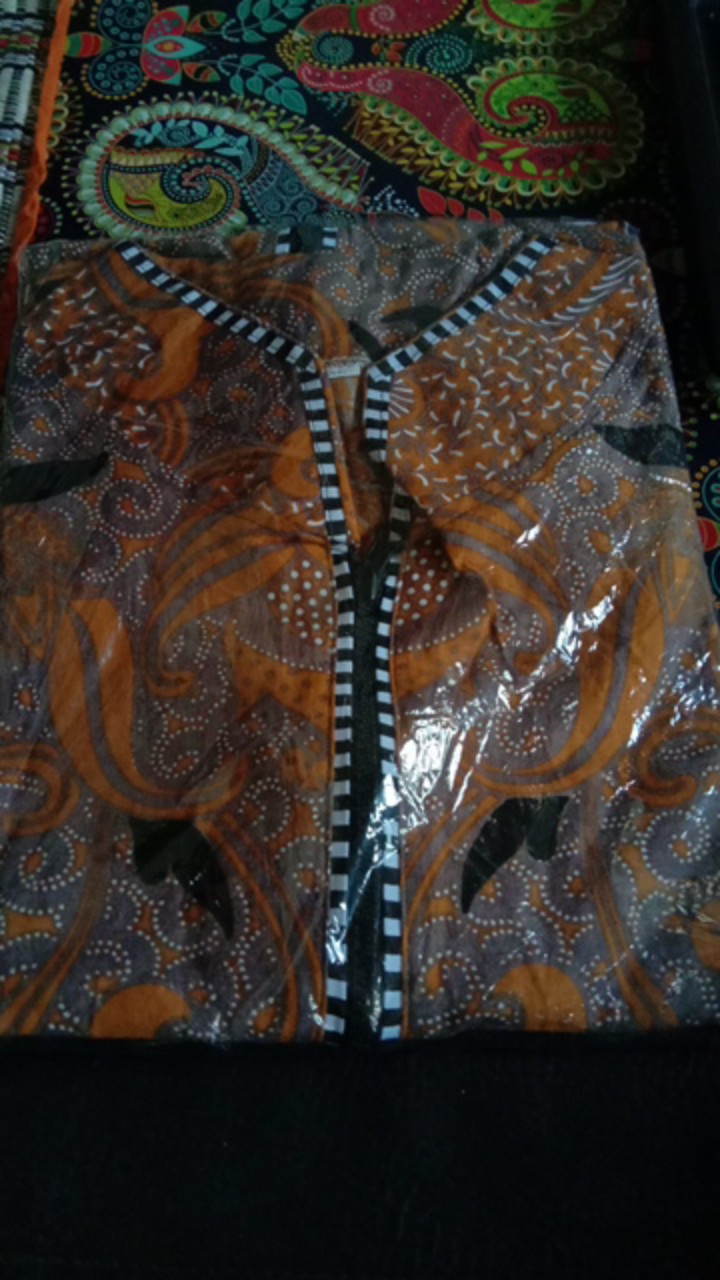 Kenongo Batik Atasan - Batik Wanita Risna Hrb026 Blus Batik Exsclusive Solo M L Xl Xxl Bd 084