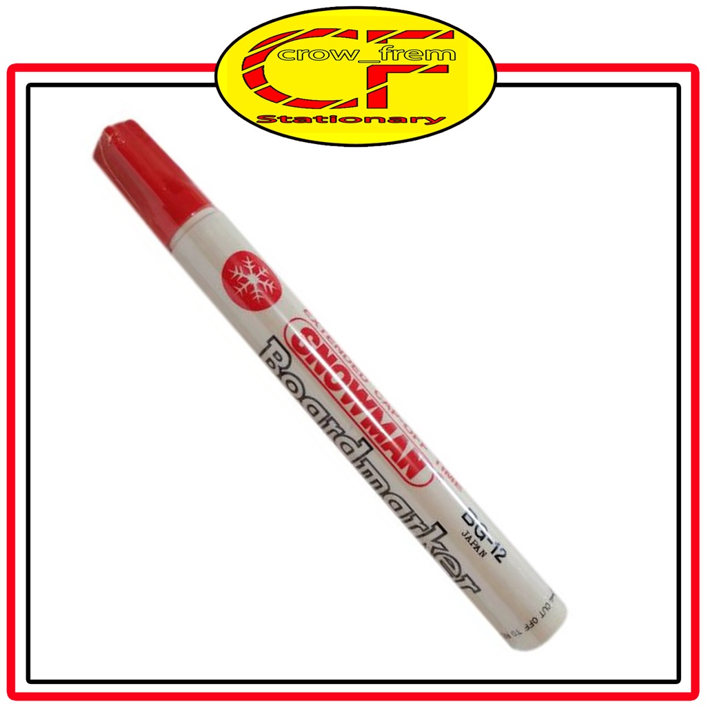 

Spidol SNOWMAN BOARMARKER / Bisa Di Hapus 1PCS Merah
