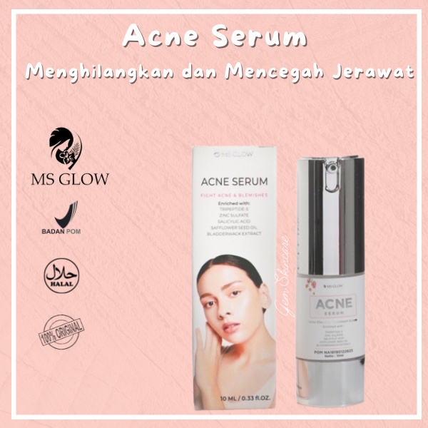 MS Glow Acne Serum Original Serum Jerawat MS Glow 15 ml Obat Jerawat MS Glow Obat Penghilang Jerawat