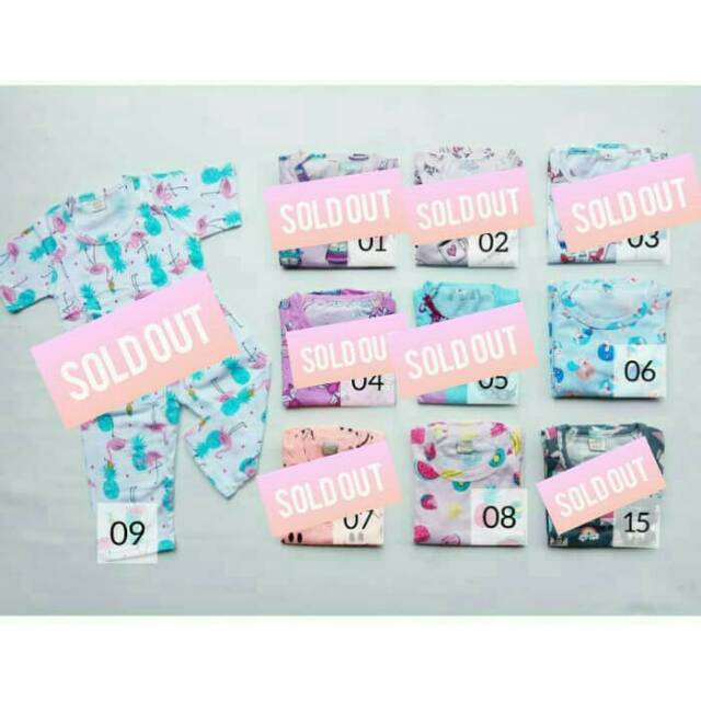 Piyama kaos tidur baju tidur anak usia 1 sampai 3 Piyama kaos tidur baju tidur anak usia 1 sampai 3