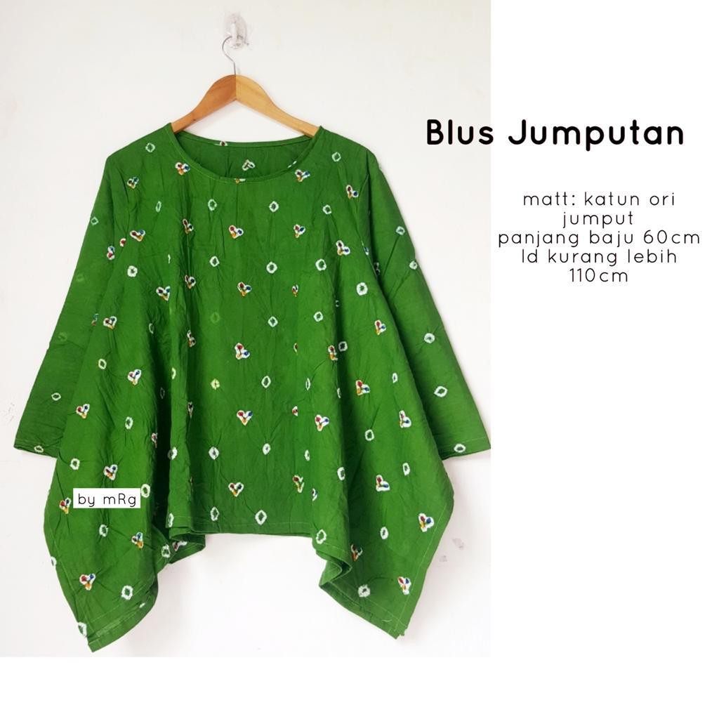 Blus jumputan ori jumput handmade