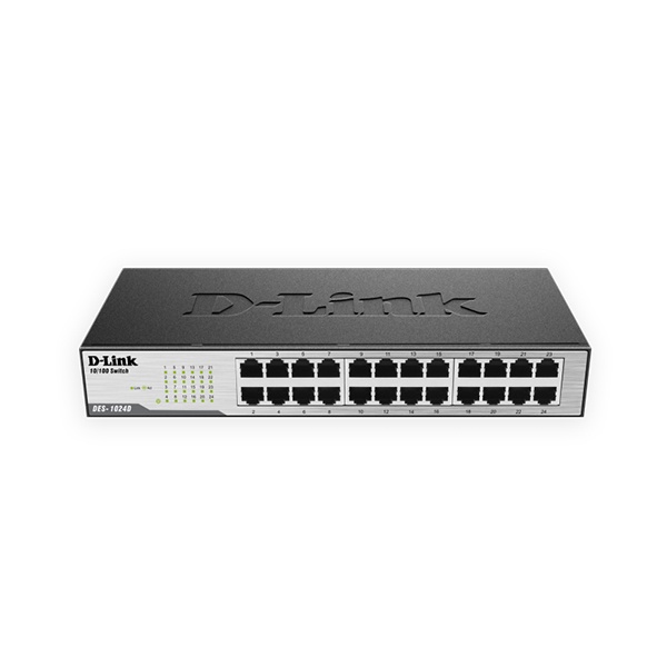 Switch Hub DLINK DES-1024D 24-Port Fast Ethernet Metal Body