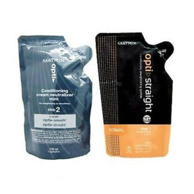 Perawatan Rambut Matrix Optistraight Opti Straight Optisculp Mini 125Ml Step 1 Dan Step 2 Smoothing
