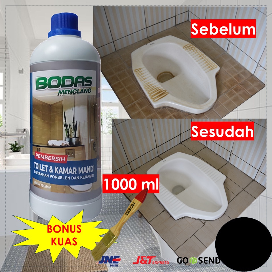 PEMBERSIH KERAK TOILET LANTAI KAMAR MANDI KERAMIK KLOSET SANGAT KUAT TIDAK PERLU DISIKAT CUKUP DIKUAS EXTRA STRONG 1000 ML