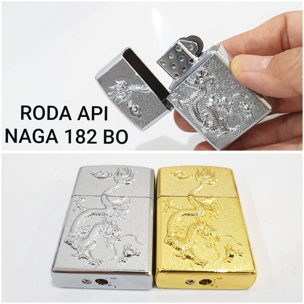 KOREK API MODEL ZIPPO 182 BO NAGA MANCIS PEMANTIK RODA LIGHTER