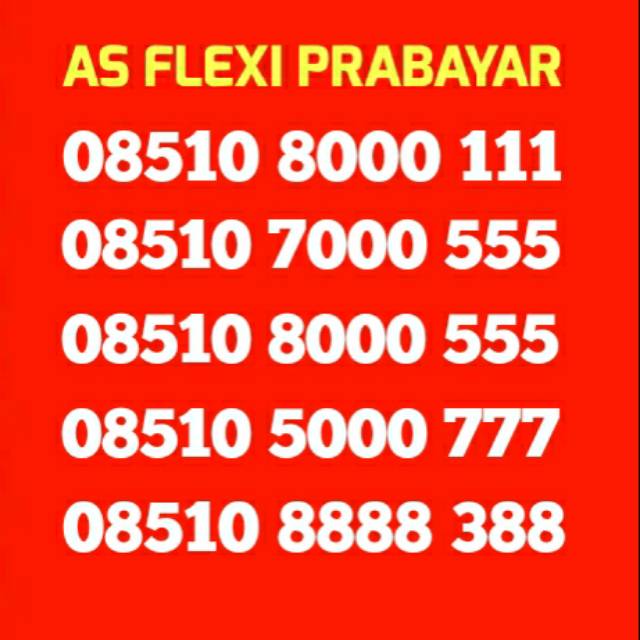 Nomor Kartu Nomer AS Flexi PRABAYAR Flexy Cantik