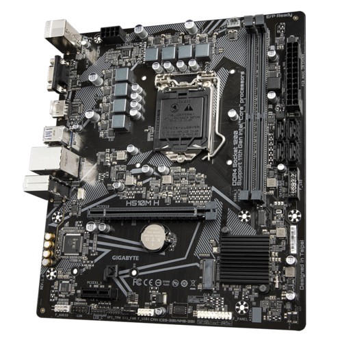 Gigabyte Motherboard H510M H, M.2 NVMe, DDR4 LGA 1200