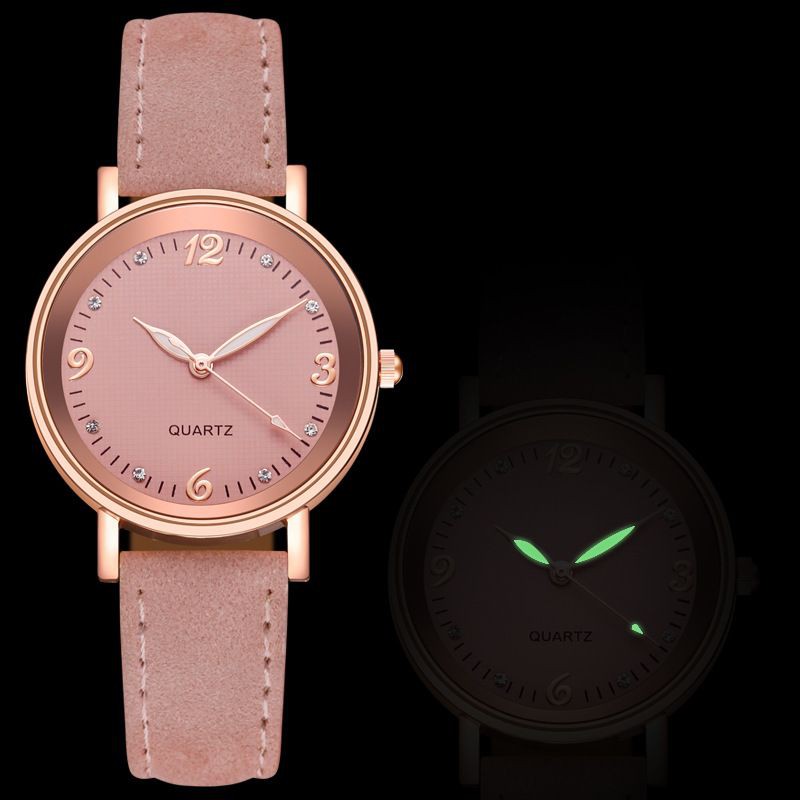 (BAYAR DI TEMPAT) Jam Tangan Wanita Strap Kulit Fashion Import Korea Kekinian Murah Quartz JT38B