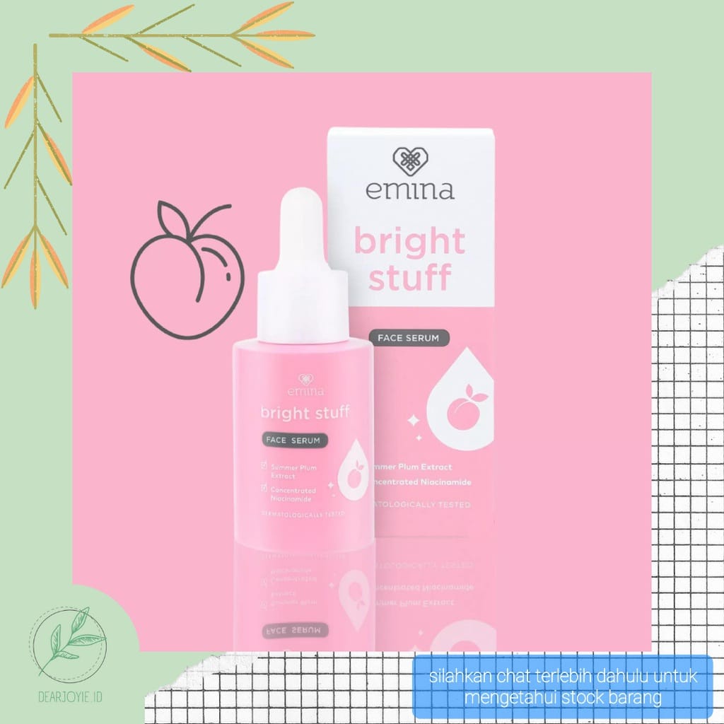 EMINA BRIGHT STUFF FACE SERUM 30ML SERUM WAJAH CERAH WHITENING REMAJA