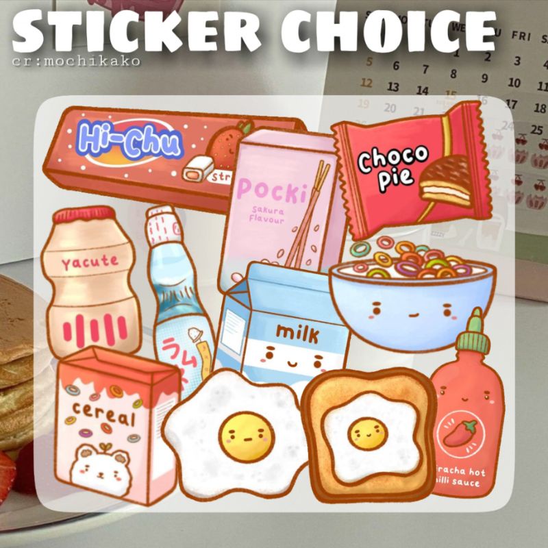 

stiker lucu, stiker aesthetic cocok untuk journaling