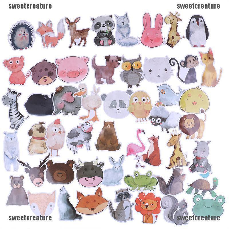 Gambar Stiker Hewan Lucu