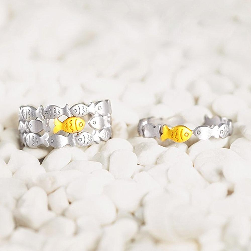 Preva Ring Knuckle Open Ring Cincin Terbuka Adjustable Ikan
