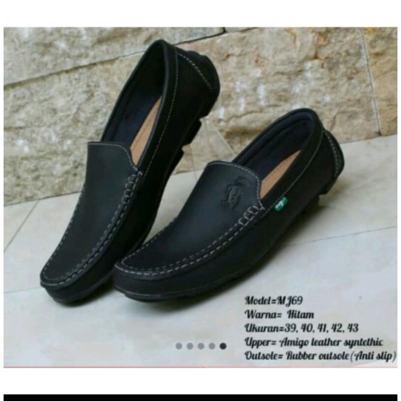 Sepatu Loafers Casual Pria Pantifel Anti Slip Kantor Cowok Kualitas Bagus sepatu gaya santai