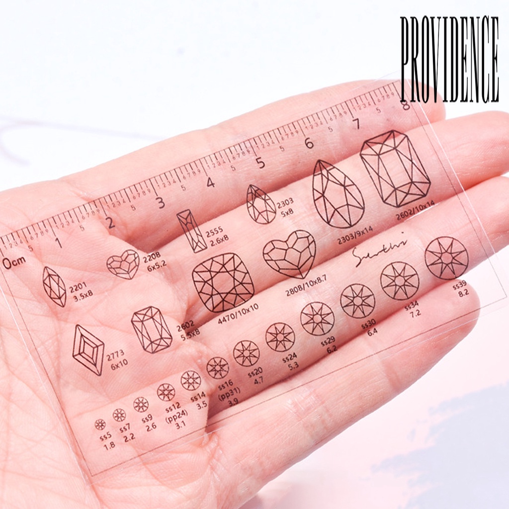 Providence Penggaris Kuku Palsu Bahan PVC Anti Air Untuk Nail Art / Manicure