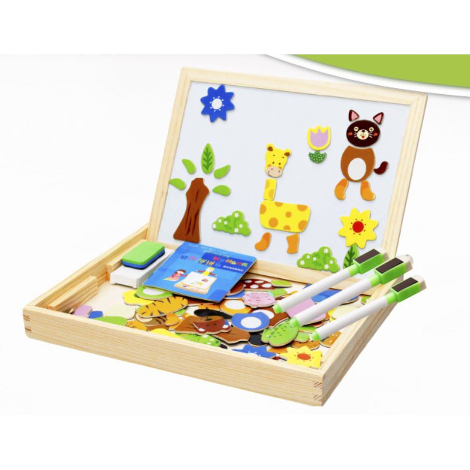 TweedyToys - Mainan Edukasi Papan Tulis Puzzle / Educational Puzzle board / Magnetic Puzzle