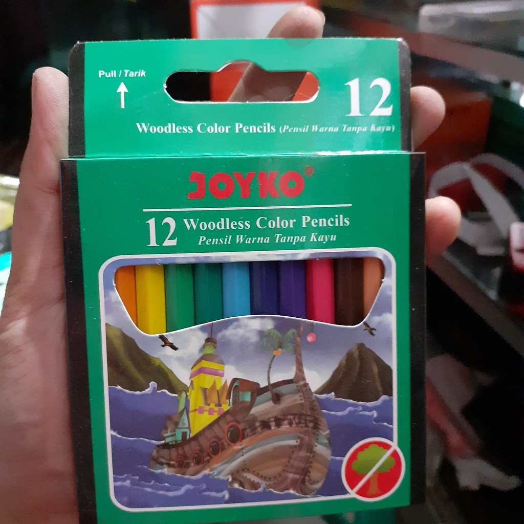 

Pensil warna joyko pendek isi 12