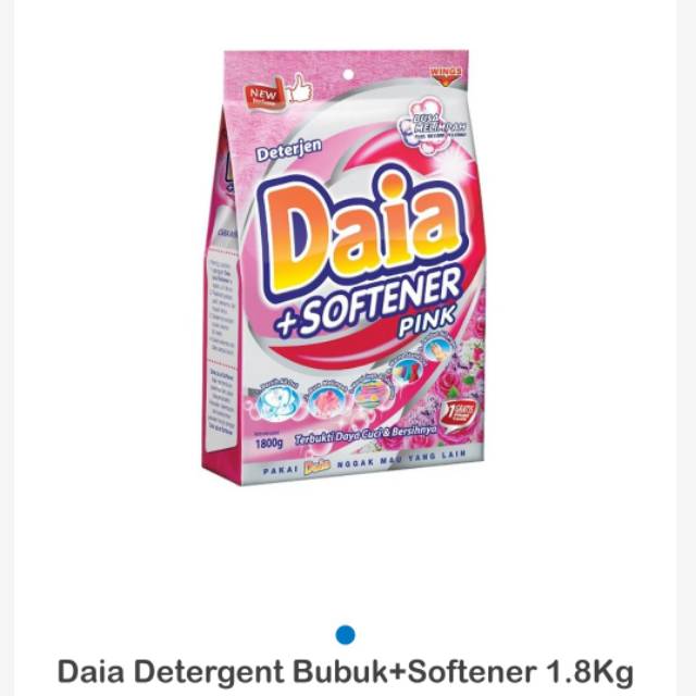 Daia Detergent Bubuk+softener 1.8kg