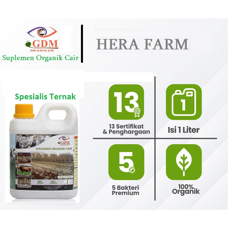 GDM Suplemen Organik Untuk Ternak 1Liter