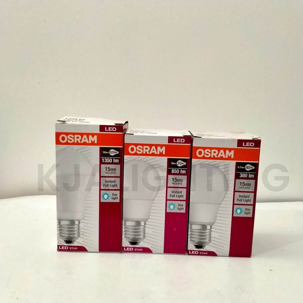 LAMPU BOHLAM OSRAM LED STAR A.40 4.7W PUTIH E27