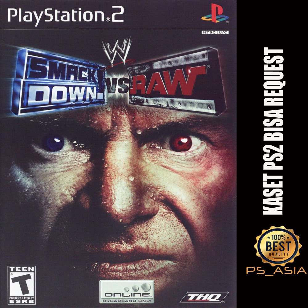 KASET PS 2 WWE SMACKDOWN VS RAW