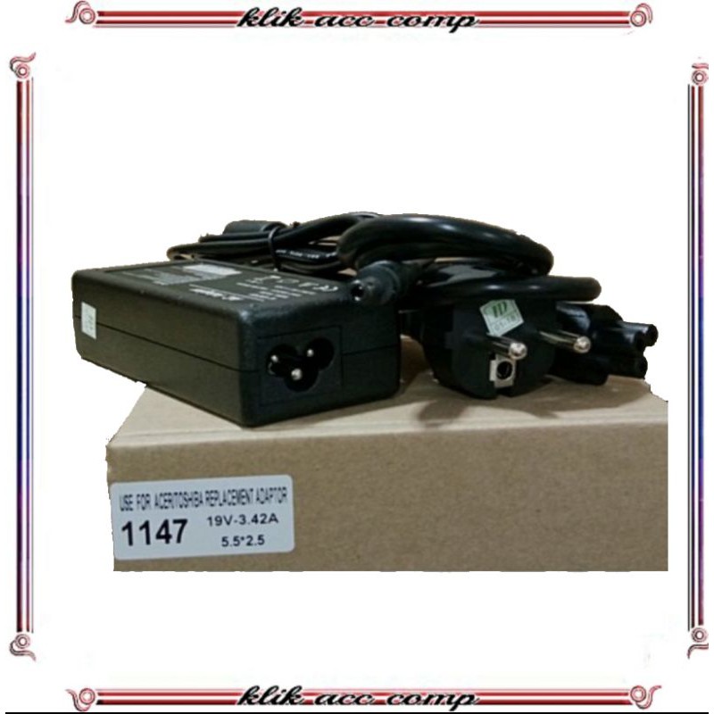 Adaptor untuk Compatible Acer 19v - 3.42a 1147 / Adaptor untuk Laptop ACER 19V 3.42A