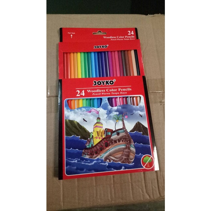 

WARNAPENSIL- JOYKO PENSIL WARNA ISI 24 BH -PENSIL WARNA