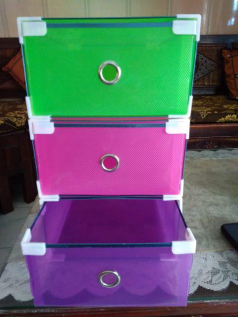 Kotak Sepatu Sandal Lipat Flip