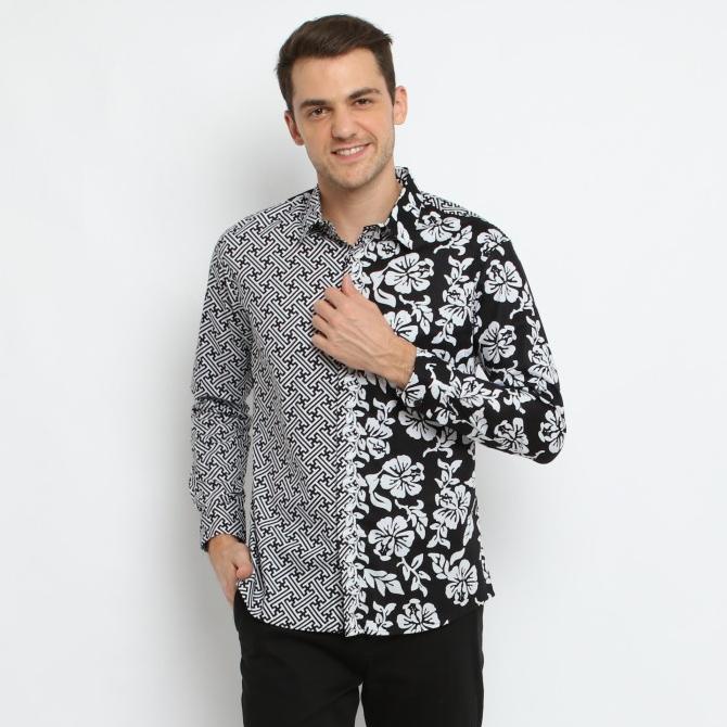 Maginot Kemeja Batik Satya-LS Lengan Panjang Pria