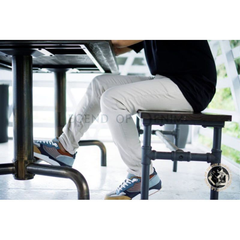 Celana Chino pria Slimfit Pria Formal Kantor Original Khaki Abu Cream Mocca Size 27-38