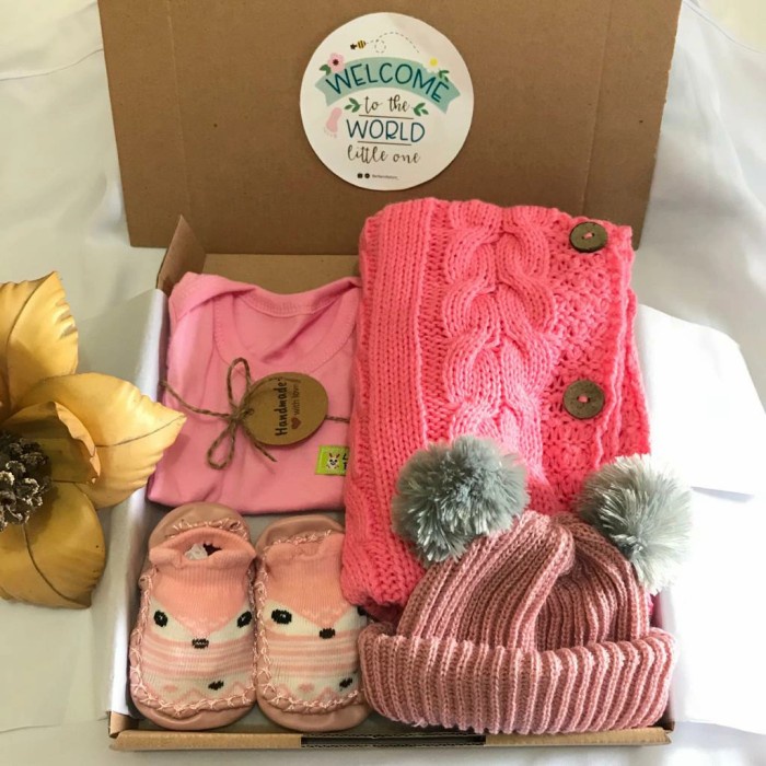 

hampers bayi perempuan kado baby newborn laki laki termurah - Merah Muda - BARU