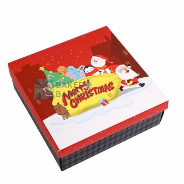 

Xmas Box Santa Friends - christmas cake box kotak kado natal gift box bakernbar99 Juara