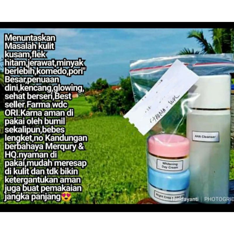 Cream Farma Scincare  Wajah Paket Pemutih Paket Glowing Cream Wajah