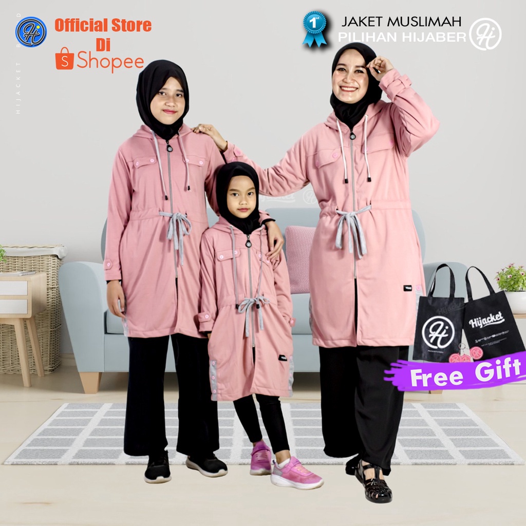 ✅TERBARU✅ Hijacket Original HUMAIRA and KIDS Series Jacket Hijaber Jaket Wanita Muslimah Hijaket Jaket Hijab Hijaber Tebal Hangat Premium Jaket Musim Dingin