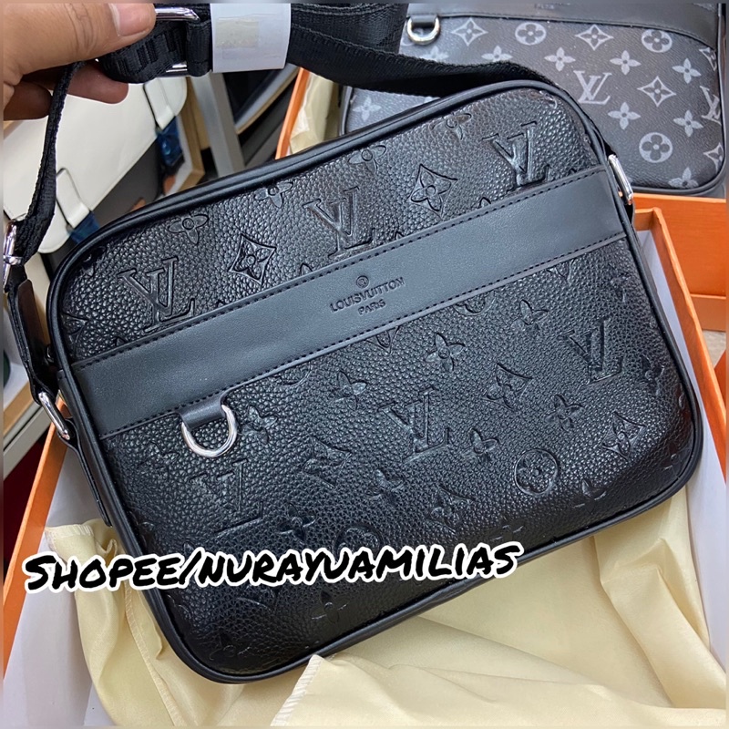 Tas selempang Louis Vuitton import free box messenger bag lv