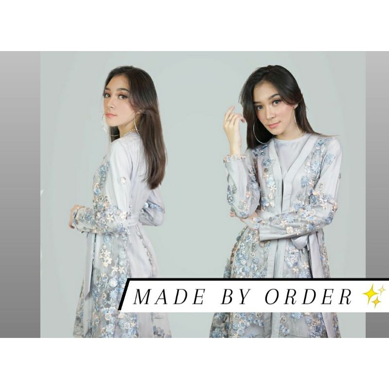 Afrin One Set Tunik Pants Tile / Setelan Tunik Celana Tile - Custom Size