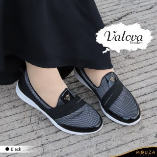 [REY] Sepatu Wanita Sneakers Cewek VALOVA by MOUZA SHOES / Sepatu Sport / Sepatu Trendi / Muslimah