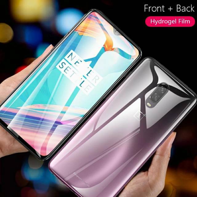 Hydrogel Oneplus 6 / 6T / 6T McLaren Screen Protector Depan Belakang Full Cover