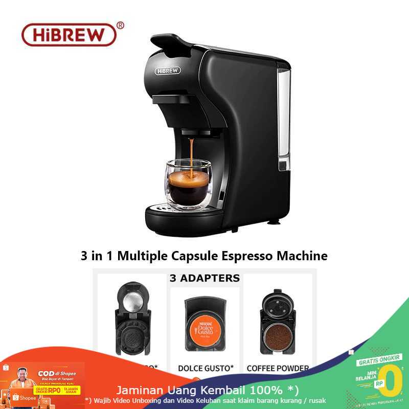 (BISA COD) RVOSTR HiBREW Mesin Kopi 3in1 Capsule Espresso Nespresso Dolce Gusto ST-504